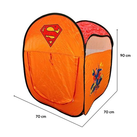 Lều Cắm Trại Super Man Cho Bé Trai - Kích Thước 70x70x90cm, Đồ Chơi Camping An Toàn, Vui Chơi Ngoài Trời