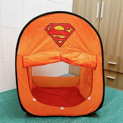 Lều Cắm Trại Super Man Cho Bé Trai - Kích Thước 70x70x90cm, Đồ Chơi Camping An Toàn, Vui Chơi Ngoài Trời