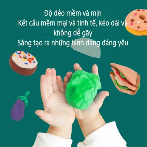 Đồ chơi đất nặn làm mì, khủng long Fancy Clay, 26 chi tiết kèm khuông và đất sét, thế giới đồ chơi 1104