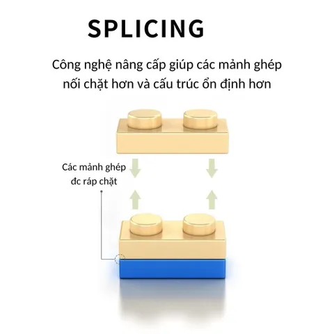 Đồ chơi lắp ráp xe container đầu kéo, 211 mảnh ghép, thế giới đồ chơi 1104