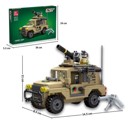 Đồ Chơi Lắp Ráp Lego Xe Quân Sự 314 Mảnh Ghép - Mô Hình Xếp Hình Cho Bé Từ 6 Tuổi - Phát Triển Tư Duy và Kỹ Năng Sáng Tạo