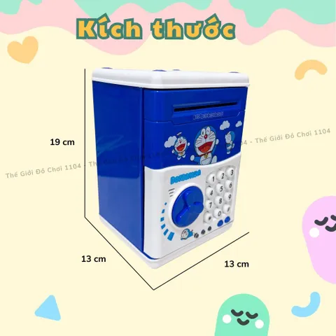 Két sắt mini thông minh đựng tiền tiết kiệm cho bé Ngựa Pony, ống heo tiết kiệm có khóa, thegioidochoi1104