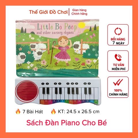 [HOT] Sách đàn Piano cho bé giúp bé vừa học vừa chơi có 7 bài hát phát triển trí tuệ cho bé tphcm