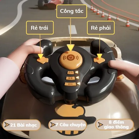 Đồ chơi đường đua ô tô cho bé màn hình chuyển động kèm hiệu ứng tăng tốc