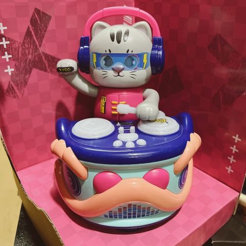 Đồ Chơi Âm Nhạc Con Mèo DJ Xoay 360 Độ - Đồ Chơi Giải Trí Kích Thích Trí Não Cho Trẻ Em