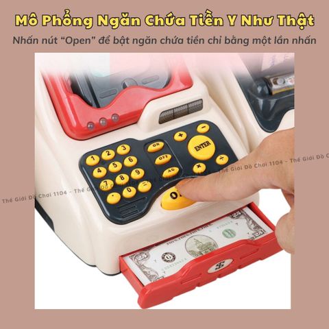 Đồ Chơi Máy Tính Tiền Siêu Thị cho Bé - Máy POS, Máy Quét Mã Vạch, Quầy Thu Ngân Mini - Trải Nghiệm Mô Phỏng Siêu Thị Cho Trẻ Em
