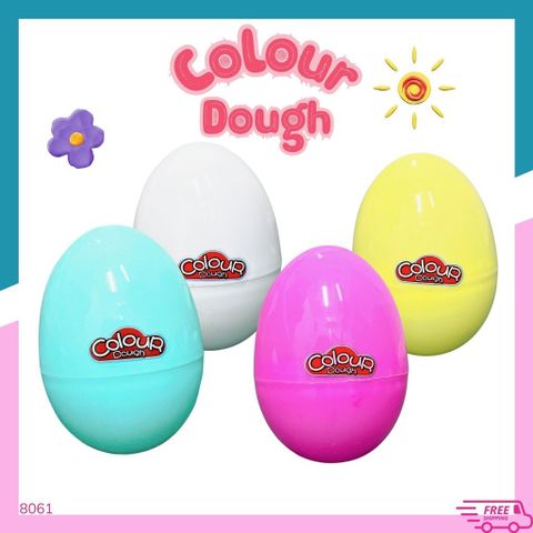 Bộ 4 Quả Trứng Đất Sét Colour Dough - Đất Nặn An Toàn Cho Bé, Đất Nặn Nhiều Màu Sắc Phát Triển Sáng Tạo Trẻ Em Từ 3 Tuổi