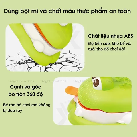 Đồ Chơi Đất Nặn Khuôn Làm Bánh Chú Ếch Xanh - Bộ 5 Hủ Đất Sét An Toàn Cho Bé, 13 Chi Tiết Phát Triển Sáng Tạo
