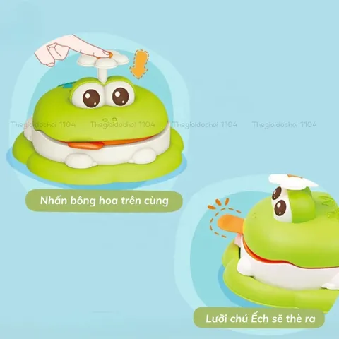 Đồ Chơi Đất Nặn Khuôn Làm Bánh Chú Ếch Xanh - Bộ 5 Hủ Đất Sét An Toàn Cho Bé, 13 Chi Tiết Phát Triển Sáng Tạo