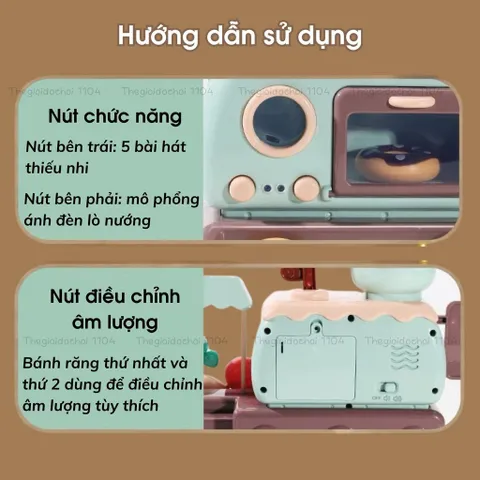 Bộ đồ chơi máy làm bánh Donut 34 chi tiết, đồ chơi quầy siêu thị bán hàng cho bé