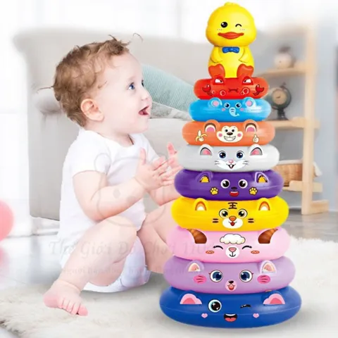 Trò Chơi Thảy Vòng Cho Bé - Đồ Chơi Ném Vòng Chất Liệu Nhựa Cao Cấp, Họa Tiết Dễ Thương, Phát Triển Kỹ Năng 3 Tuổi Trở Lên
