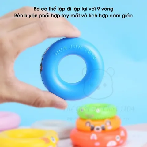 Trò Chơi Thảy Vòng Cho Bé - Đồ Chơi Ném Vòng Chất Liệu Nhựa Cao Cấp, Họa Tiết Dễ Thương, Phát Triển Kỹ Năng 3 Tuổi Trở Lên