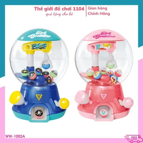 Máy gắp bóng mini BALL GRABBER kèm 8 quả banh, có nhạc, máy bắt bóng mini
