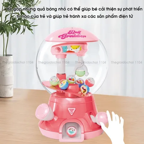 Máy gắp bóng mini BALL GRABBER kèm 8 quả banh, có nhạc, máy bắt bóng mini