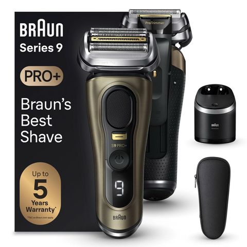 Máy Cạo Râu Điện Braun Series 9 PRO+ 9569CC - Công Nghệ Sonic, Pin 60 Phút, Phụ Kiện Thông Minh 6 Trong 1, Dành Cho Nam Giới