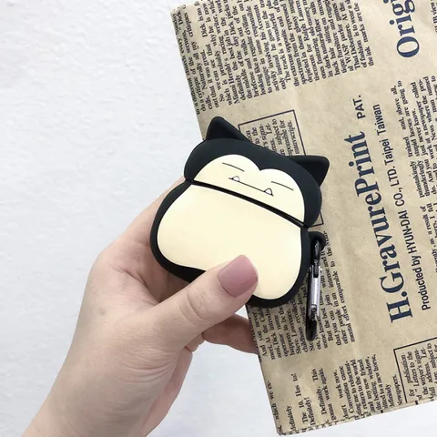 Vỏ Bọc AirPods Silicon Dẻo - Mèo Béo Pokemon Cho AirPods 1 2 PRO - Phụ Kiện Tai Nghe Siêu Cute
