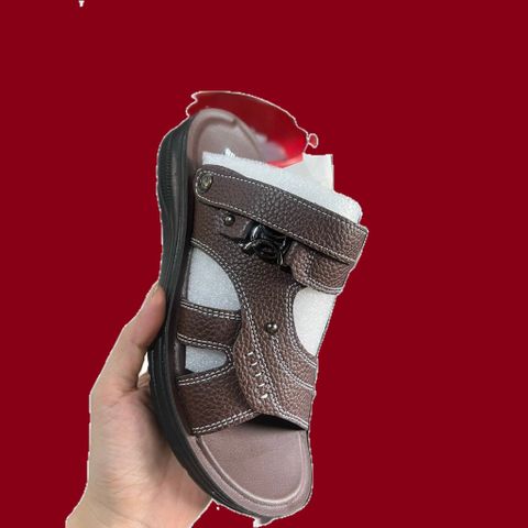 Dép Da Nam Cao Cấp D6 CP336 - Sandal Thời Trang Mẫu Mới Dễ Phối Đồ, Lịch Sự, Đi Học, Đi Chơi, Đi Làm
