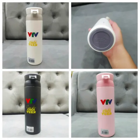 SALE - Bình giữ nhiệt LocknLock Wannabe One Touch 450ml - Phiên bản VTV ảnh thật - nắp bật 1 chạm, giữ nhiệt nóng lạnh L