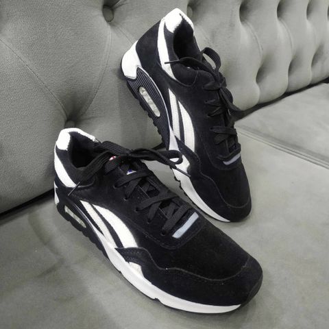 Giày Thể Thao Nam G32 Đen - Sneaker Buộc Dây Thoáng Khí Chất Vải Da Lộn, Phong Cách Trẻ Trung Dành Cho Học Sinh, Đi Chơi