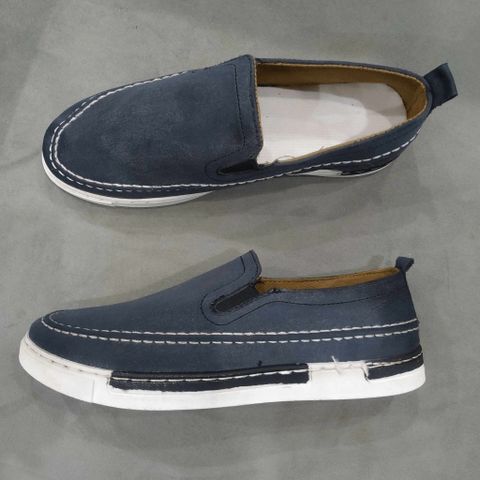 Giày Lười Nam Slip-on G17 Khâu Viền - Giày Vải Chống Trơn, Dễ Phối Đồ Cho Đi Học, Đi Chơi, Đi Làm