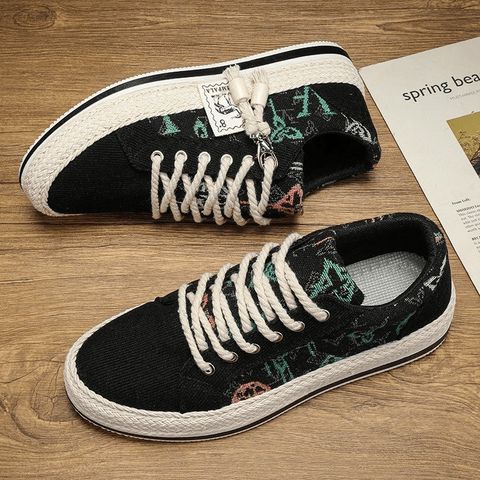 Giày sneaker nam Mã 525D Thổ Cẩm phong cách trẻ trung - Thiết kế độc đáo, êm ái, bền bỉ, phù hợp đi học và đi chơi