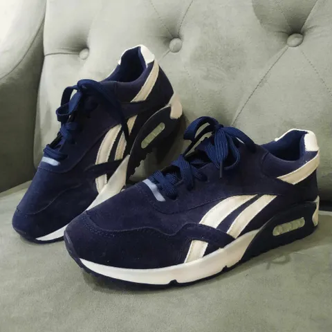Giày sneaker nam G32 XANH vải da lộn thể thao phong cách trẻ trung, thời trang năng động, buộc dây - Đi học, đi chơi, thoáng khí.