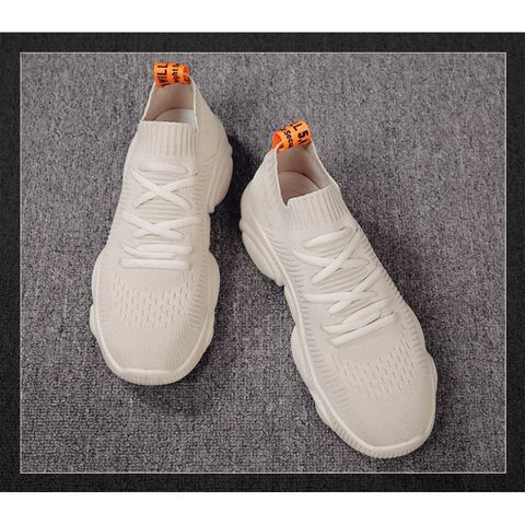Giày Thể Thao Nam Sneaker G12 (Màu Kem) Cao Cấp Đế Bằng, Thoáng Khí, Phong Cách Hàn Quốc, Đi Học, Đi Chơi