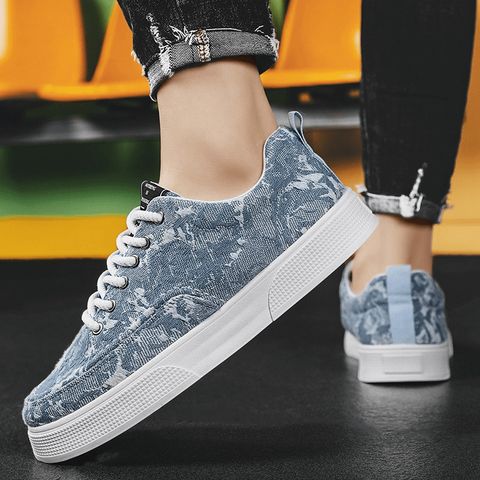 Giày Sneaker Thể Thao Nam Vải Xanh Mã 333 - Mẫu Mới Thời Trang Dễ Phối Đồ, Phong Cách Học Sinh, Đi Chơi Hàng Đẹp Giá Tốt