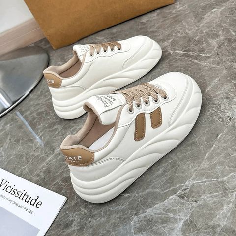 Giày Sneakers Nữ Độn Đế Bánh Mì Hàn Quốc - Thời Trang Đi Học Đi Chơi và Đi Làm - Phối Đồ Dễ Dàng