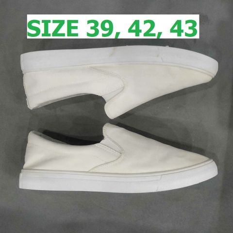 Giày Lười Nam Slip-on Thoáng Khí G16 Trắng - Giày Đi Học Đi Chơi, Xả Hàng, Ảnh Thật, Giá Rẻ, Chất Lượng Cao