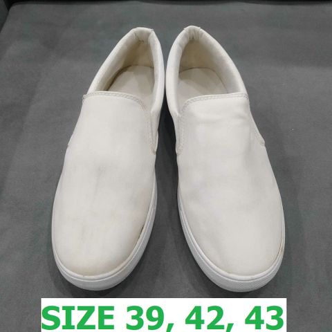Giày Lười Nam Slip-on Thoáng Khí G16 Trắng - Giày Đi Học Đi Chơi, Xả Hàng, Ảnh Thật, Giá Rẻ, Chất Lượng Cao