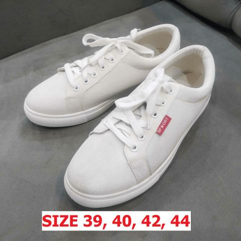 Giày Vải Thể Thao Nam G1 A03 Trắng - Thời Trang Học Đường, Bán Tồn Kho, Có Lỗi Nhỏ, Lẻ Size, Số Lượng Ít