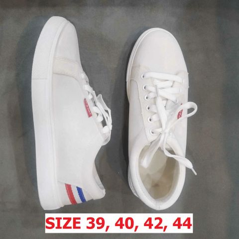 Giày Vải Thể Thao Nam G1 A03 Trắng - Thời Trang Học Đường, Bán Tồn Kho, Có Lỗi Nhỏ, Lẻ Size, Số Lượng Ít