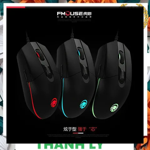 Chuột Chơi Game F102 Ergonomic - Led RGB 3500DPI, Thiết Kế Nhỏ Gọn, Tính Năng Tùy Chỉnh Phần Mềm, Phù Hợp Với Gamer Việt