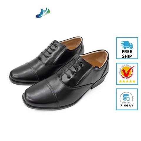 Giày Tây Nam Kiểu Trung Niên Mũi Tròn - Da Cao Cấp, Đế Khâu Chắc Chắn, Sang Trọng và Đẳng Cấp, Chống Trượt Tốt