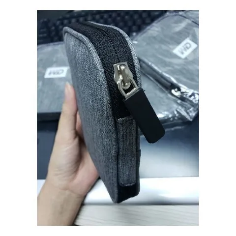 Bao Đựng Vải Đa Năng Cho Ổ Cứng Di Động WD - Chống Rung, Chống Sốc, Bảo Vệ và Dễ Dàng Mang Theo, Kích Thước 14x11x4cm