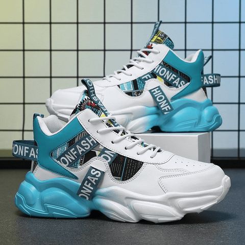 Giày Thể Thao Nam Cao Cổ Offwhite Loang Đế - Fashion Mới Nhất Kiểu Dáng Đang Hot Trend, Thích Hợp Đi Học, Đi Chơi