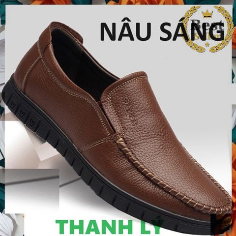 Giày Da Lười Nam Đế Cao Su Thời Trang - Mềm Mại, Ủng Hộ Phong Cách Lịch Lãm, Chất Lượng Cao, Dễ Phối Đồ