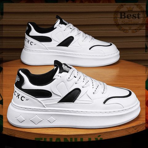 Giày thể thao nam sneakers đế bằng Hàn Quốc GH28 thời trang mới, dễ phối đồ cho học sinh và đi chơi