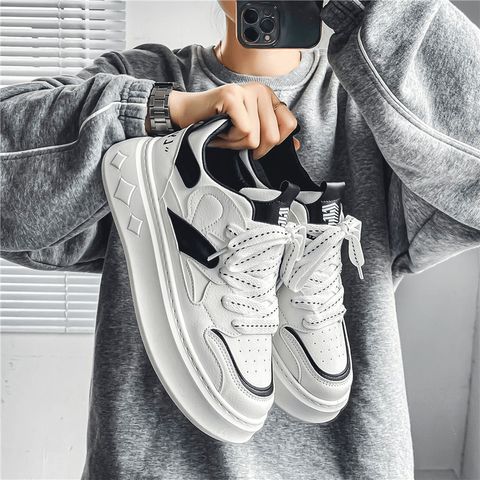 Giày thể thao nam sneakers đế bằng Hàn Quốc GH28 thời trang mới, dễ phối đồ cho học sinh và đi chơi