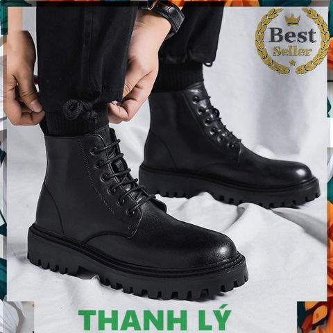 Bốt Da Nam Thời Trang Basic Kiểu Q01 - Dễ Phối Đồ, Phong Cách Đơn Giản Cho Đi Học, Đi Chơi, Đi Làm