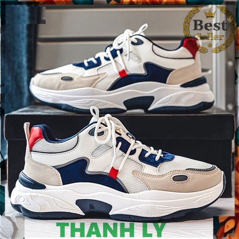 Giày Sneaker Nam Tăng Chiều Cao Mã 027 - Thời Trang Đế Êm Chắc Chân Dễ Phối Đồ Cho Đi Học, Đi Chơi, Đi Làm