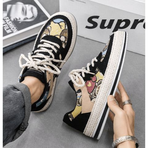 Giày Nam Thổ Cẩm Mẫu Mới Kiểu Dáng Trẻ Trung, Năng Động, Hot Trend - Mã 397 Dễ Phối Đồ Thời Trang