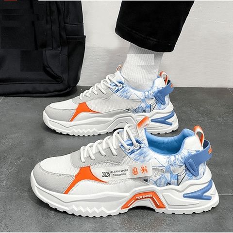 Giày Sneaker Nam Tăng Chiều Cao Họa Tiết Hoạt Hình Thời Trang mã P2 - Giày Mới Đi Học, Đi Chơi Cho Nam
