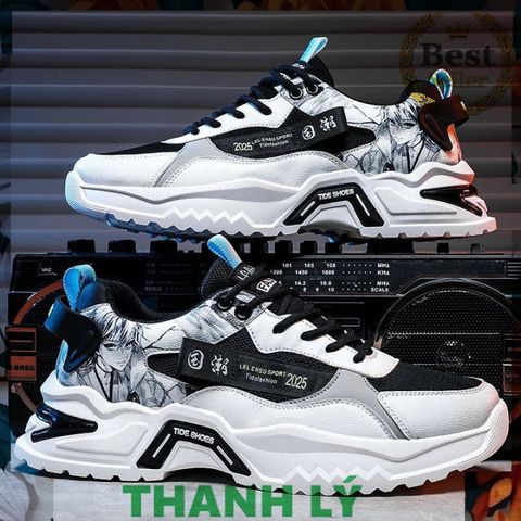 Giày Thể Thao Sneaker Nam TIDE SHOESS Thời Trang Gót Hình Người - Dễ Phối Đồ, Phong Cách Mới Cho Đi Học Và Đi Chơi