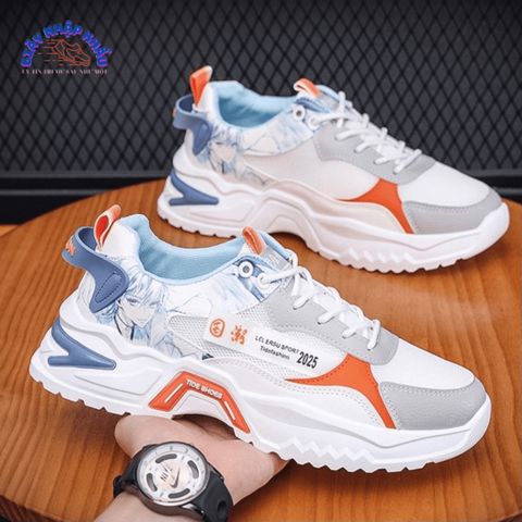 Giày Thể Thao Sneaker Nam TIDE SHOESS Thời Trang Gót Hình Người - Dễ Phối Đồ, Phong Cách Mới Cho Đi Học Và Đi Chơi