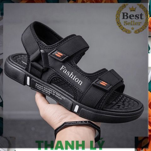 Sandal nam 2 quai ngang nối Fashion đi học đi chơi dễ phối đồ
