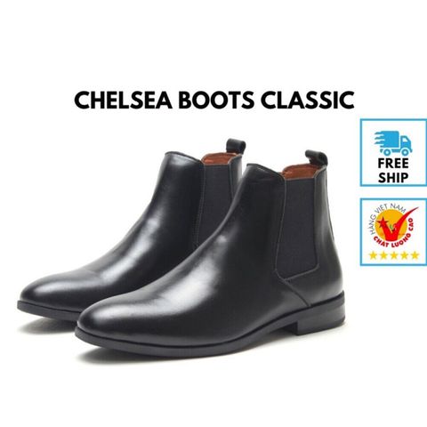 Giày Boots Nam Chelsea Classic - Đế Khâu Sang Trọng, Thời Trang Dễ Phối, Chống Trơn Trượt, Dành Cho Phong Cách Hiện Đại