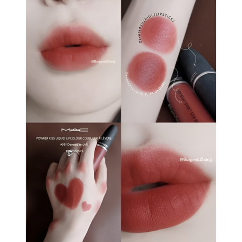 Son MAC Powder Kiss Liquid Lipcolour Marrakesh-mere gạch nâu 240821