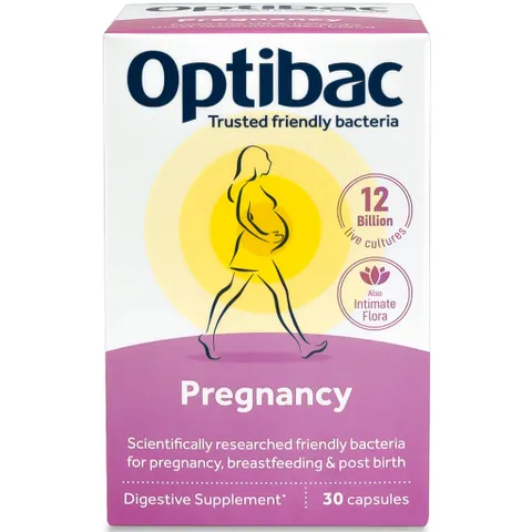 (Hàng nhập khẩu) Men vi sinh cho bà bầu Optibac Pregnancy hộp 30 viên